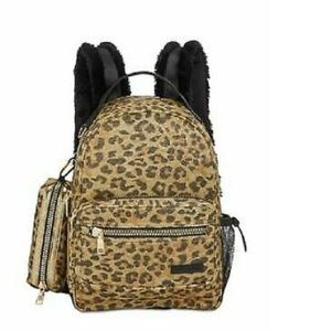 pink leopard backpack